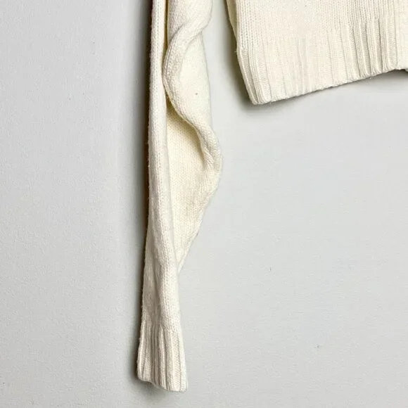 Aritzia Wilfred Free Cropped Mock Neck Merino Wool Sweater - Picture 5 of 8